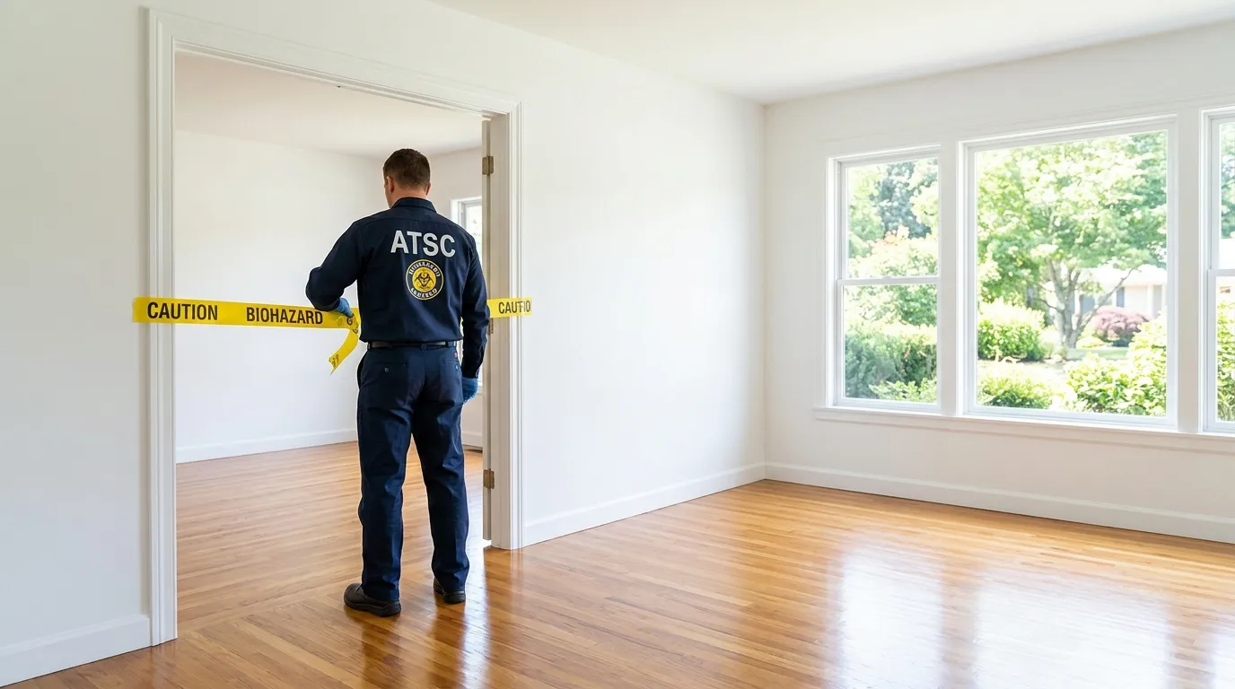 Certified biohazard cleanup crew performing Trauma Scene Cleanup in Daly City