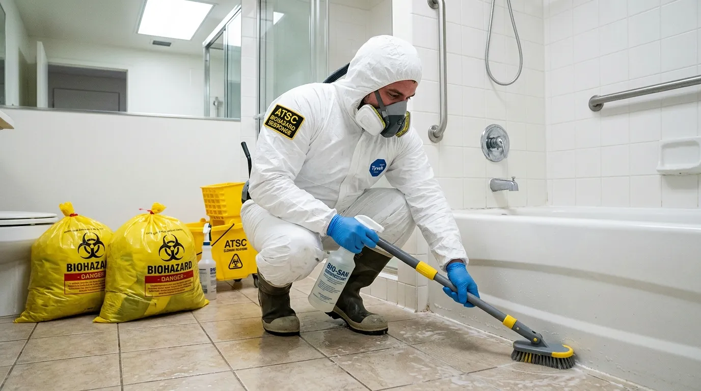 Decontamination equipment deployed for Blood Cleanup in Daly City